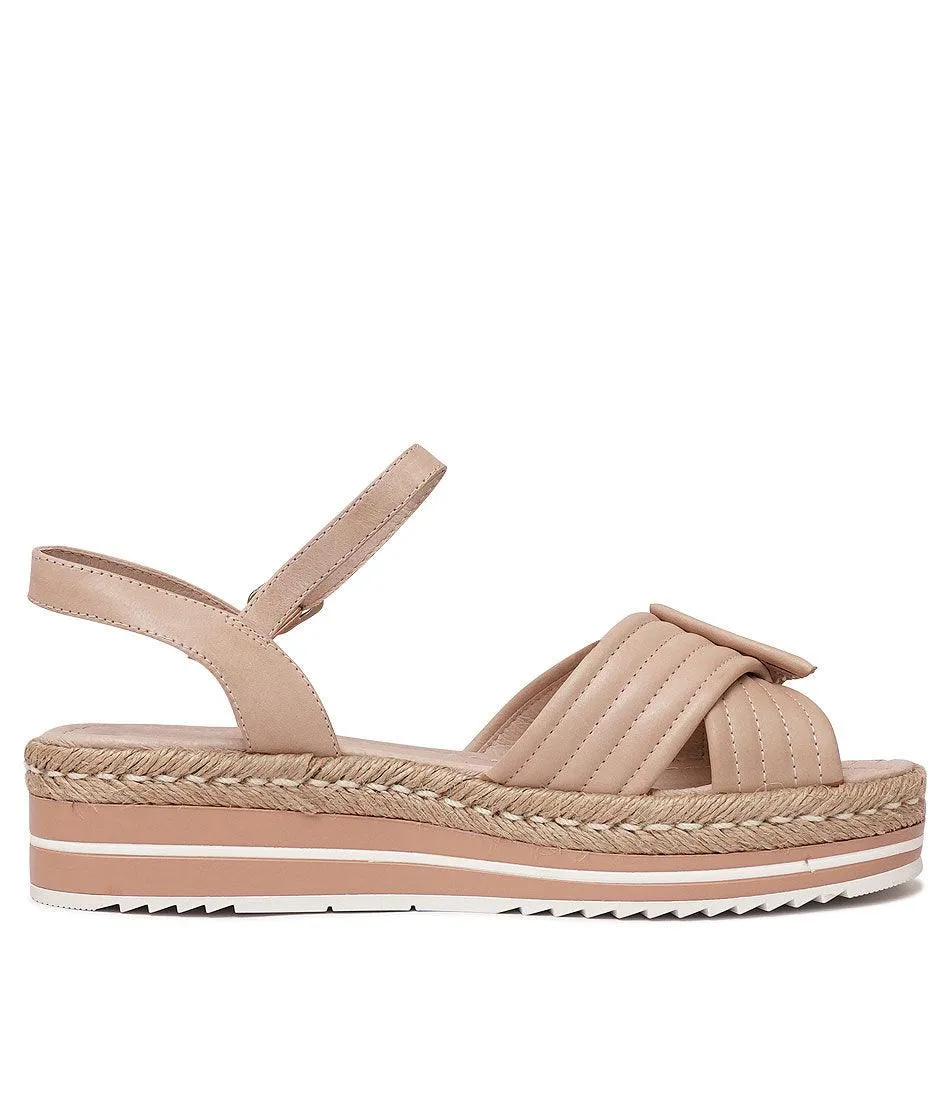Agni Nude Leather Sandals