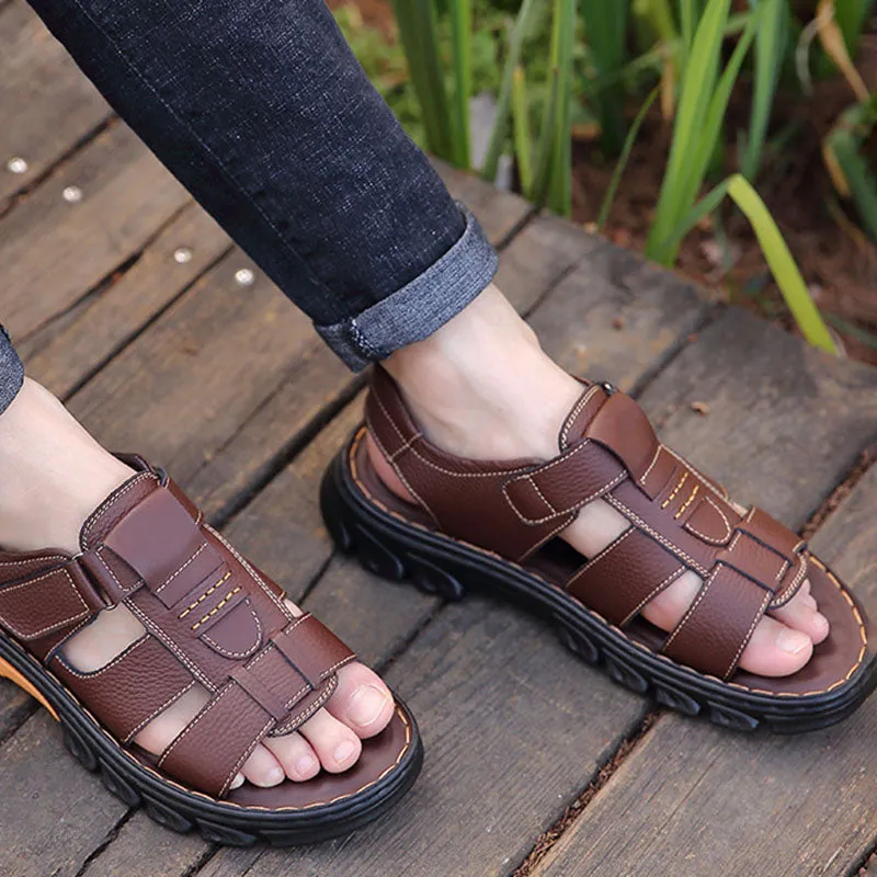 Aule Cut Out CO3 Leather Sandals