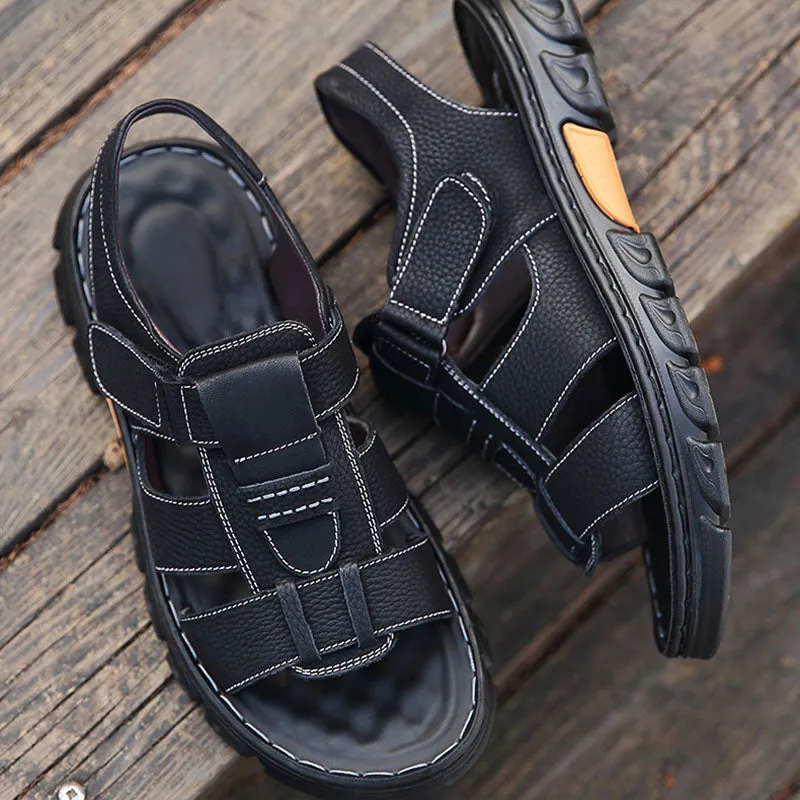 Aule Cut Out CO3 Leather Sandals