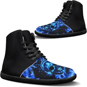 Barefoot Shoes for Men Comfortable Zero Drop Tennis Running Hiking Workout Shoes Wide Toe Box Anti-Skid Waterproof Sneakers for Teen Boys Black US 5-14