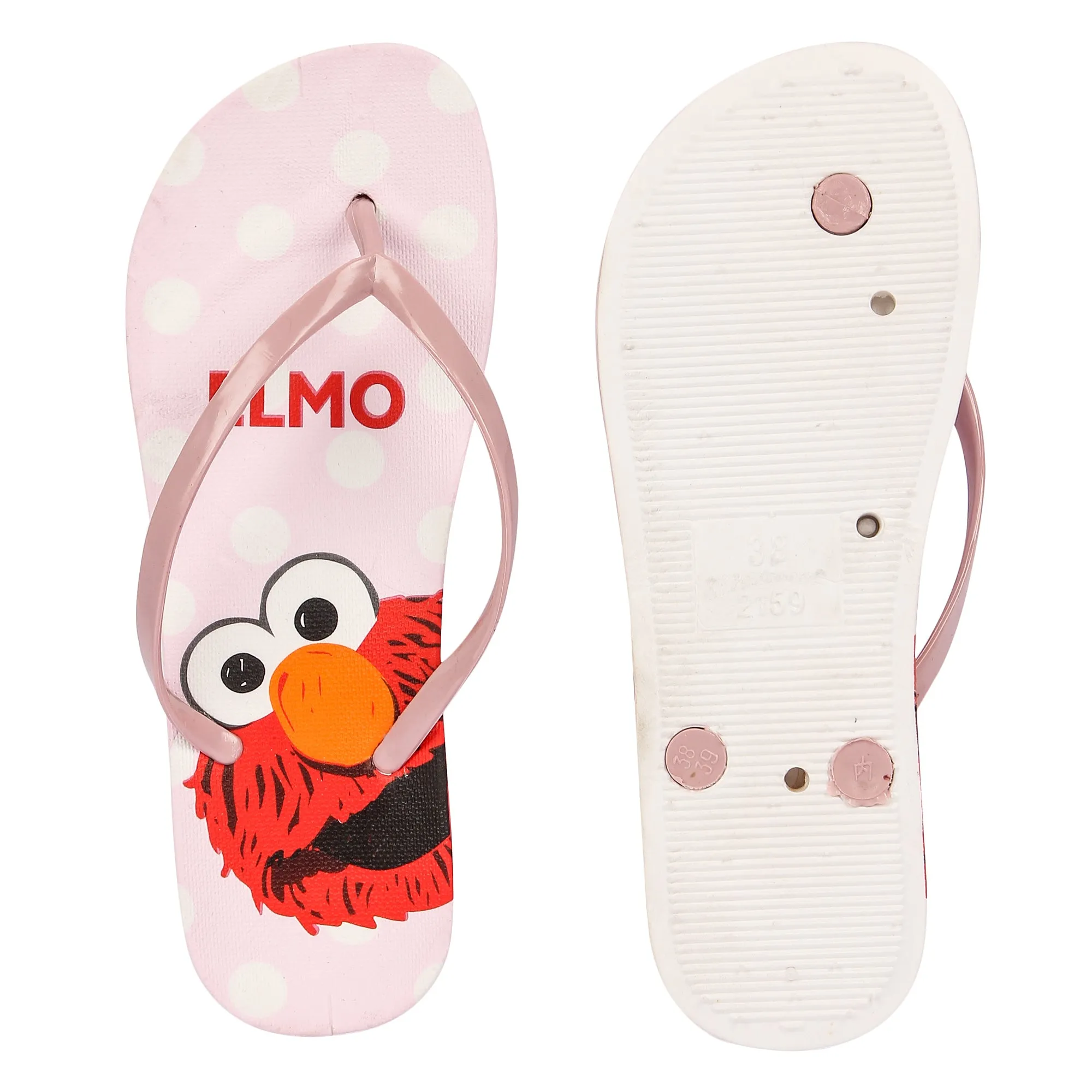 Brauch Women's Pink Cute Elmo Slippers