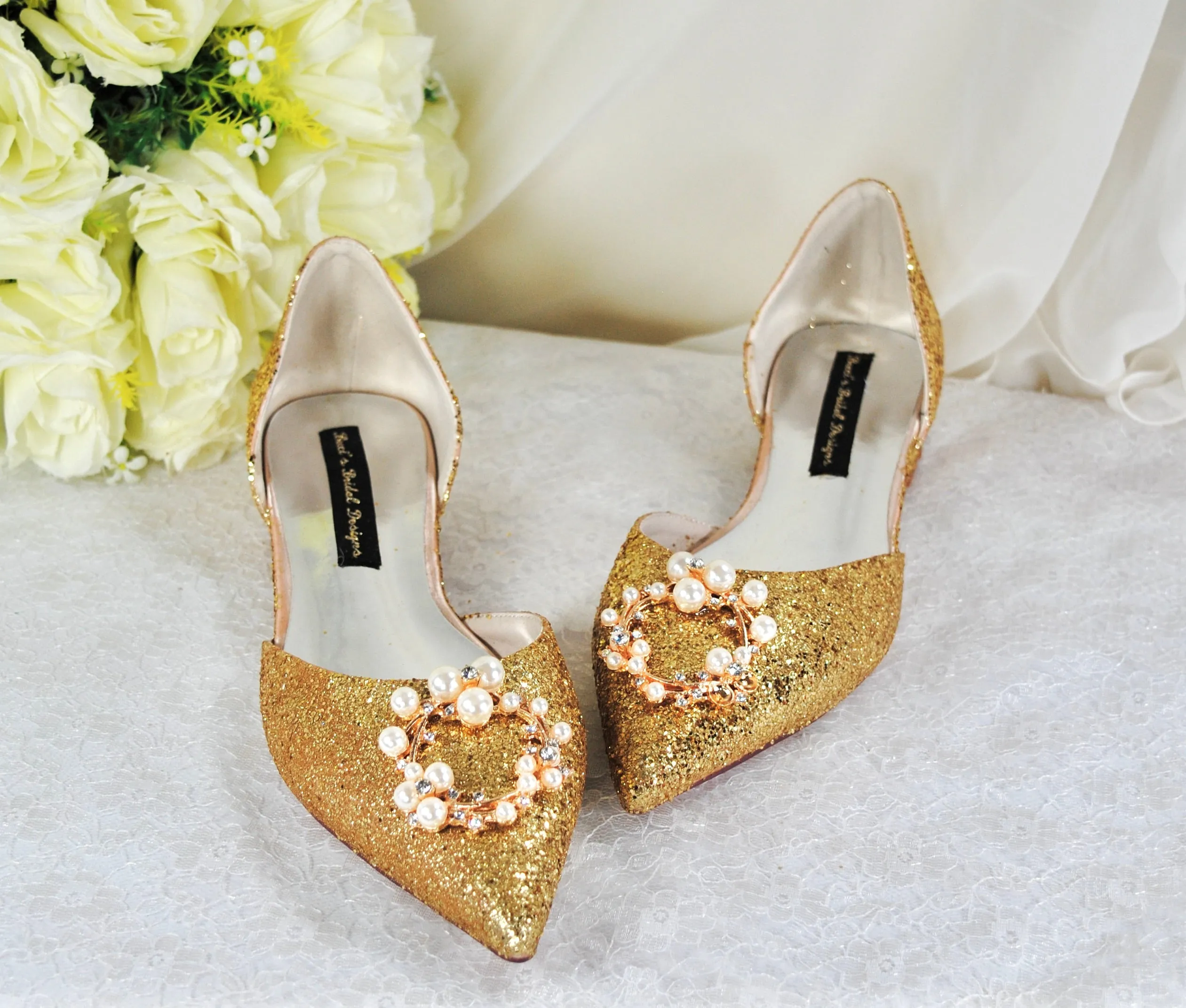 Champagne Gold Flats