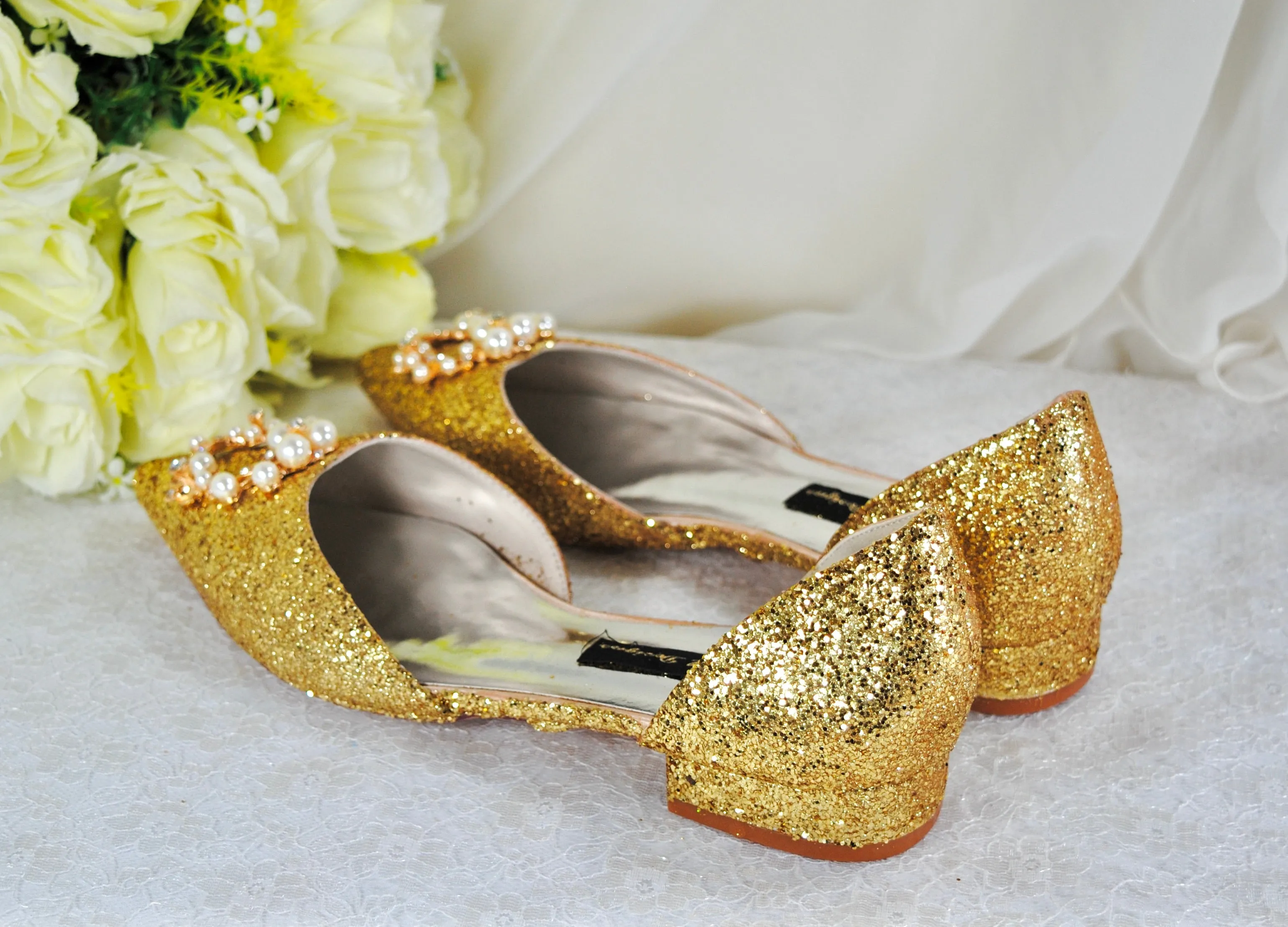 Champagne Gold Flats