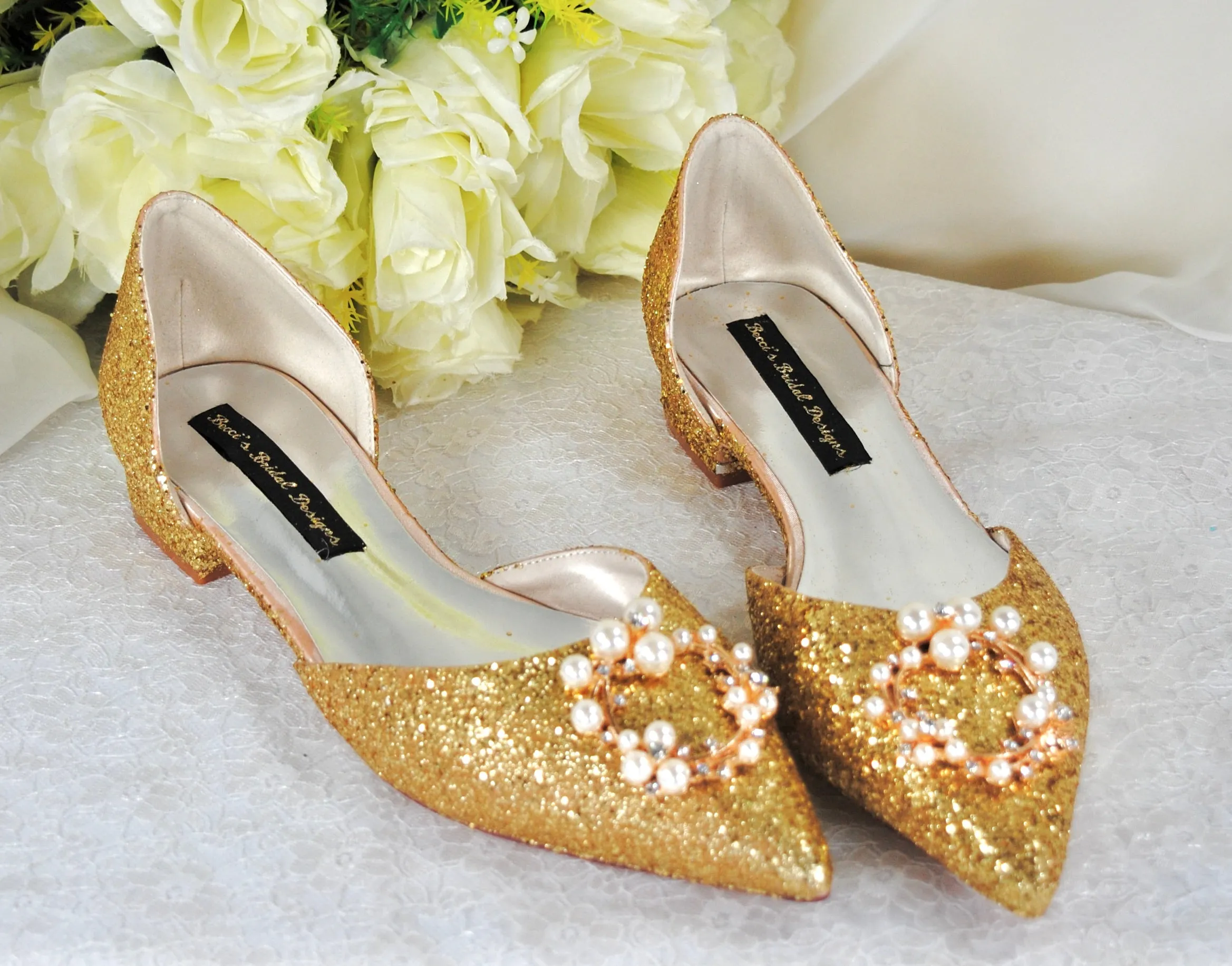 Champagne Gold Flats