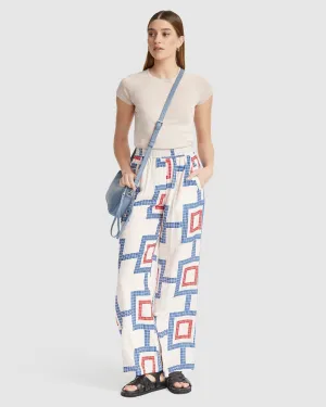 Chantel Wide Leg Pants Side Tape