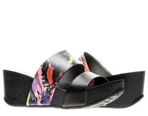 Chocolat Blu Metalica Wedge Women's Sandals