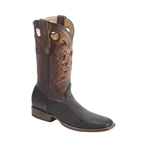Corral Men's Brown Shark Print Square Toe Boots