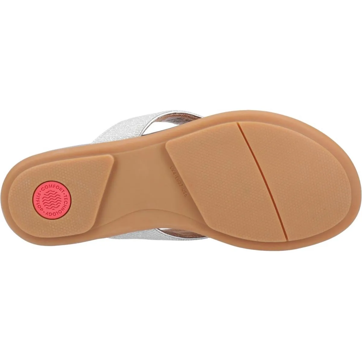 Fitflop Gracie Shimmerlux Toe Post Sandals Silver