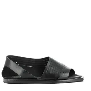 Forte S184242 Black Slip-On Sandals