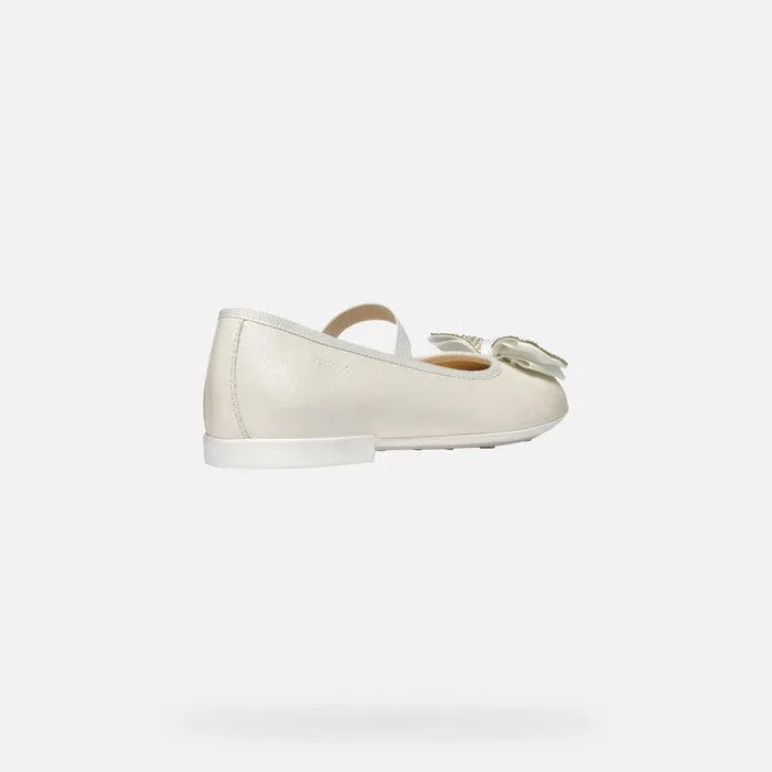 GEOX Plie Girl leather Ballerina Flats