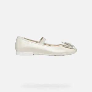 GEOX Plie Girl leather Ballerina Flats