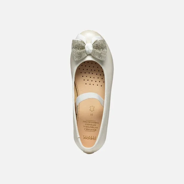 GEOX Plie Girl leather Ballerina Flats