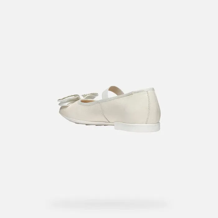 GEOX Plie Girl leather Ballerina Flats