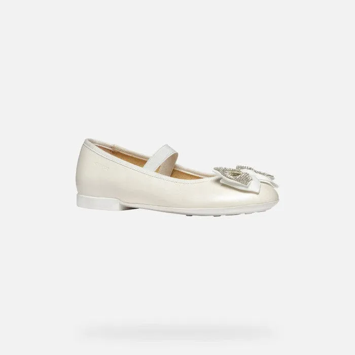 GEOX Plie Girl leather Ballerina Flats