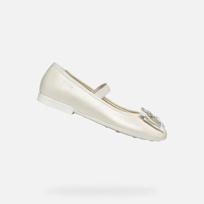 GEOX Plie Girl leather Ballerina Flats