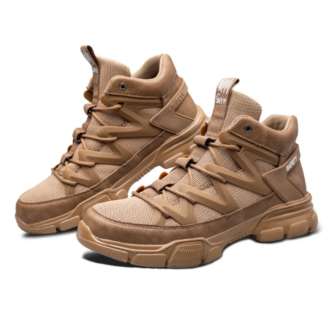 GRW Orthopedic Men Work Shoes Steel Toe Puncture-proof Anti-slip Safety Shoes