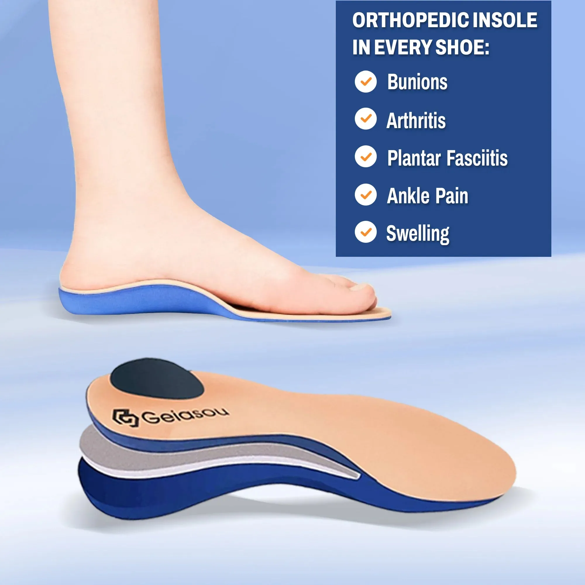 GRW Orthopedic Men Work Shoes Steel Toe Puncture-proof Anti-slip Safety Shoes