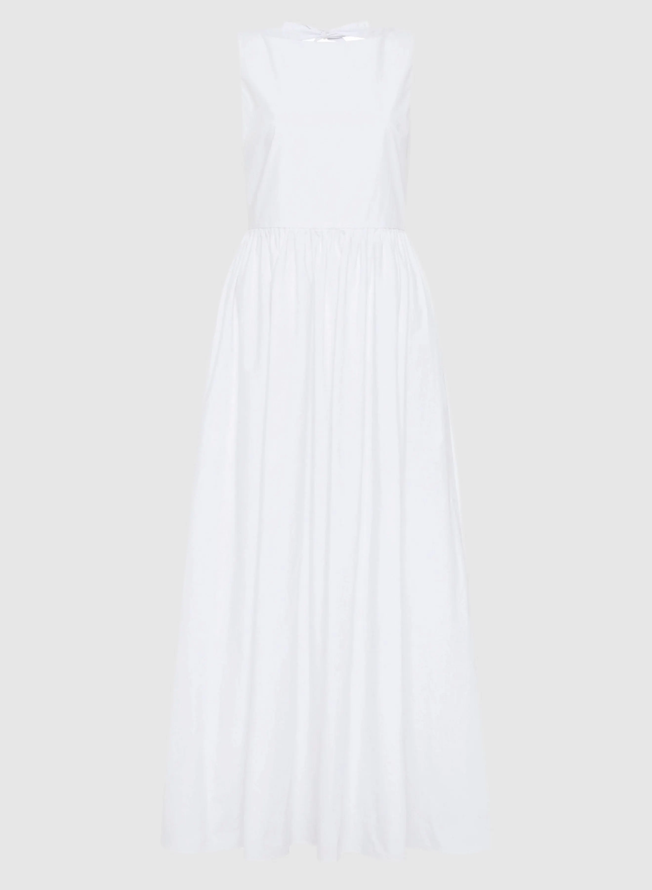 Matteau Tie Back Midi Dress in White