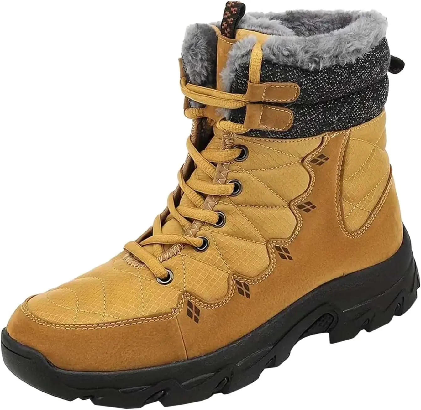 Men's Work Boots Waterproof Hiking Sneakers Boot with Comfort Women's Working Shoes Business Casual Waterproof Outdoor Shoes Lightweight Anti Slip Hike Grounded Footwear
