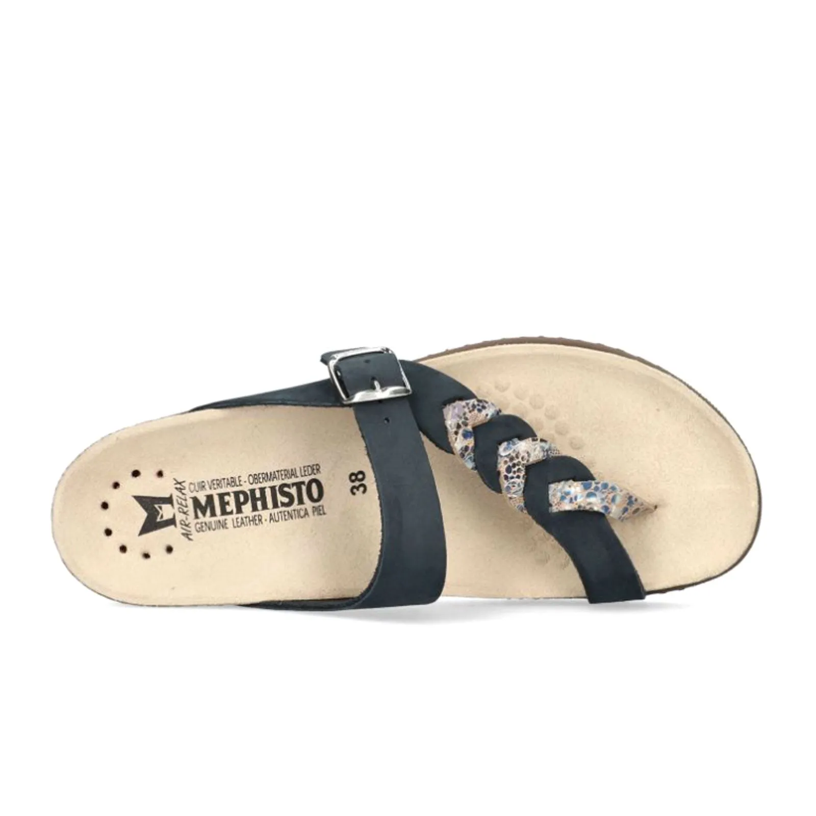 Mephisto Heleonore Sandal (Women) - Navy Sandalbuck/Mistic