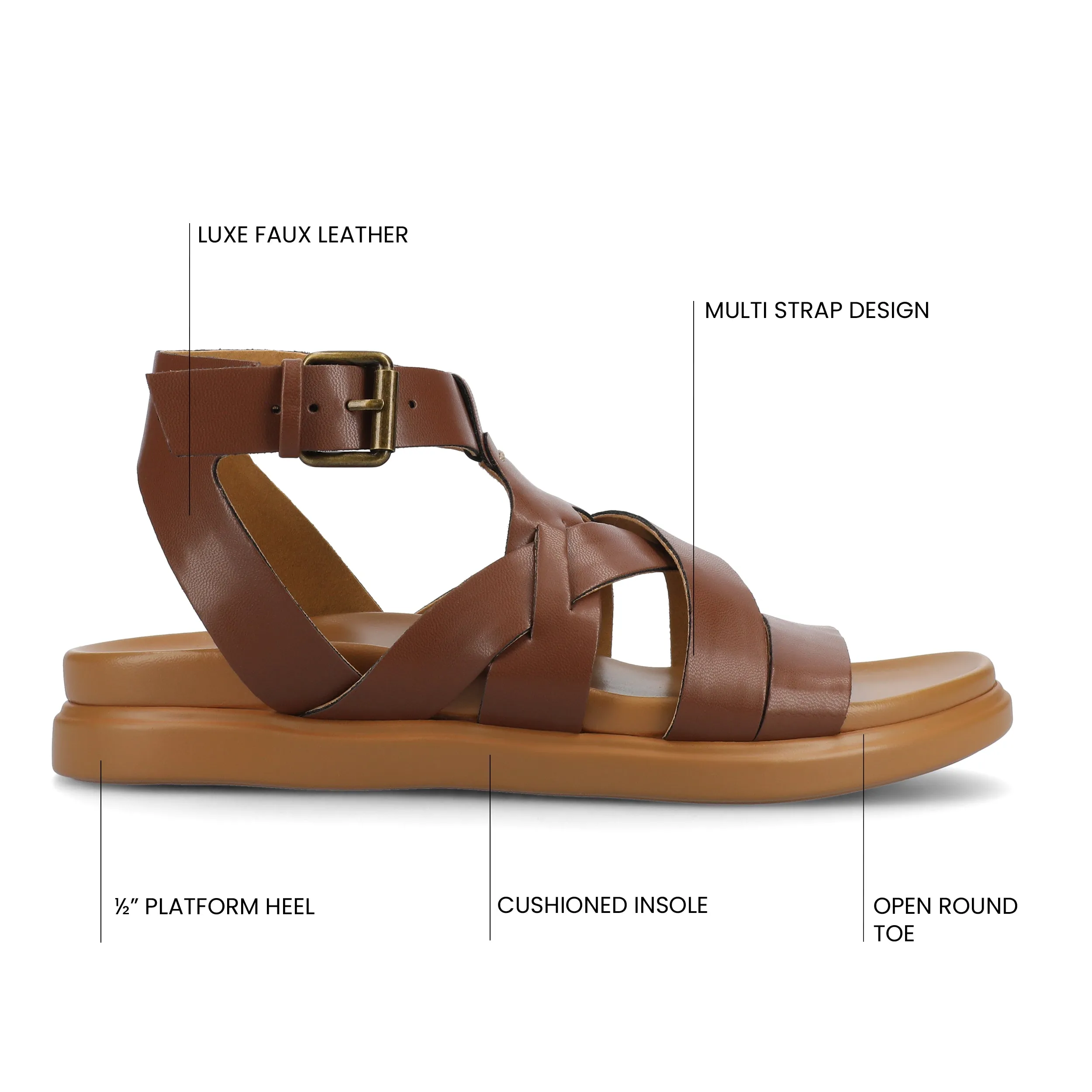 MISTEE MULTI STRAP SANDALS