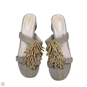 Sandals Heels Block By Chicos In Brown, Size: 6