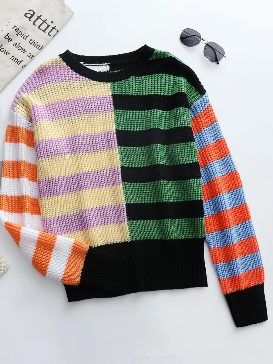 Smaibulun | ROBERTA Stripe Multi Color Knit Top