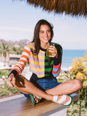 Smaibulun | ROBERTA Stripe Multi Color Knit Top