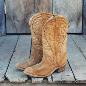Vintage Suede Stitch Boots
