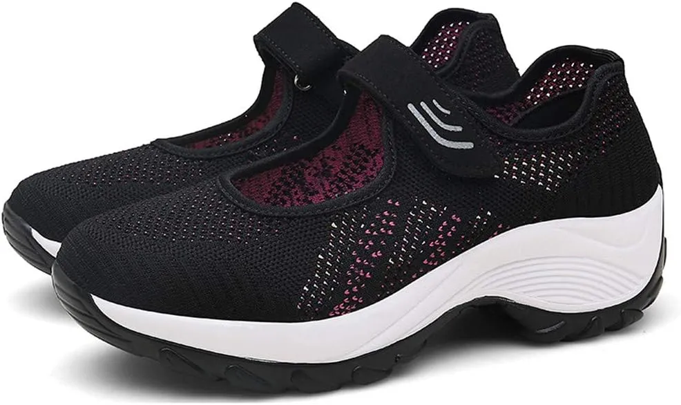 Women's Fashion Sneaker Mesh Slip On Black Non Slip Shoes for Women Comfortable Men's Running Shoes White Loafers Shoes for Women Womens Leopard Sneakers