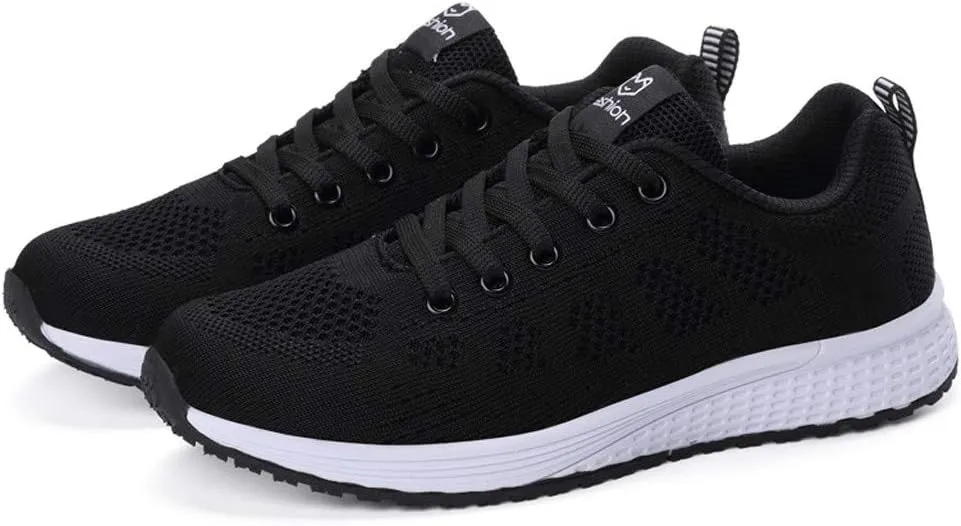 Women's Fashion Sneaker Non Slip Work Wide Comfortable Slip Resistant Work Shoes Walking Shoes Office Loafers for Women Mens Basketball Sneakers
