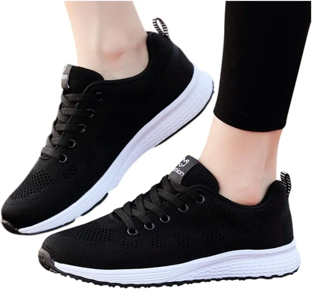 Women's Fashion Sneaker Non Slip Work Wide Comfortable Slip Resistant Work Shoes Walking Shoes Office Loafers for Women Mens Basketball Sneakers